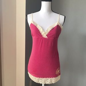 PINK Victoria’s Secret Cami w/Lace Trim
